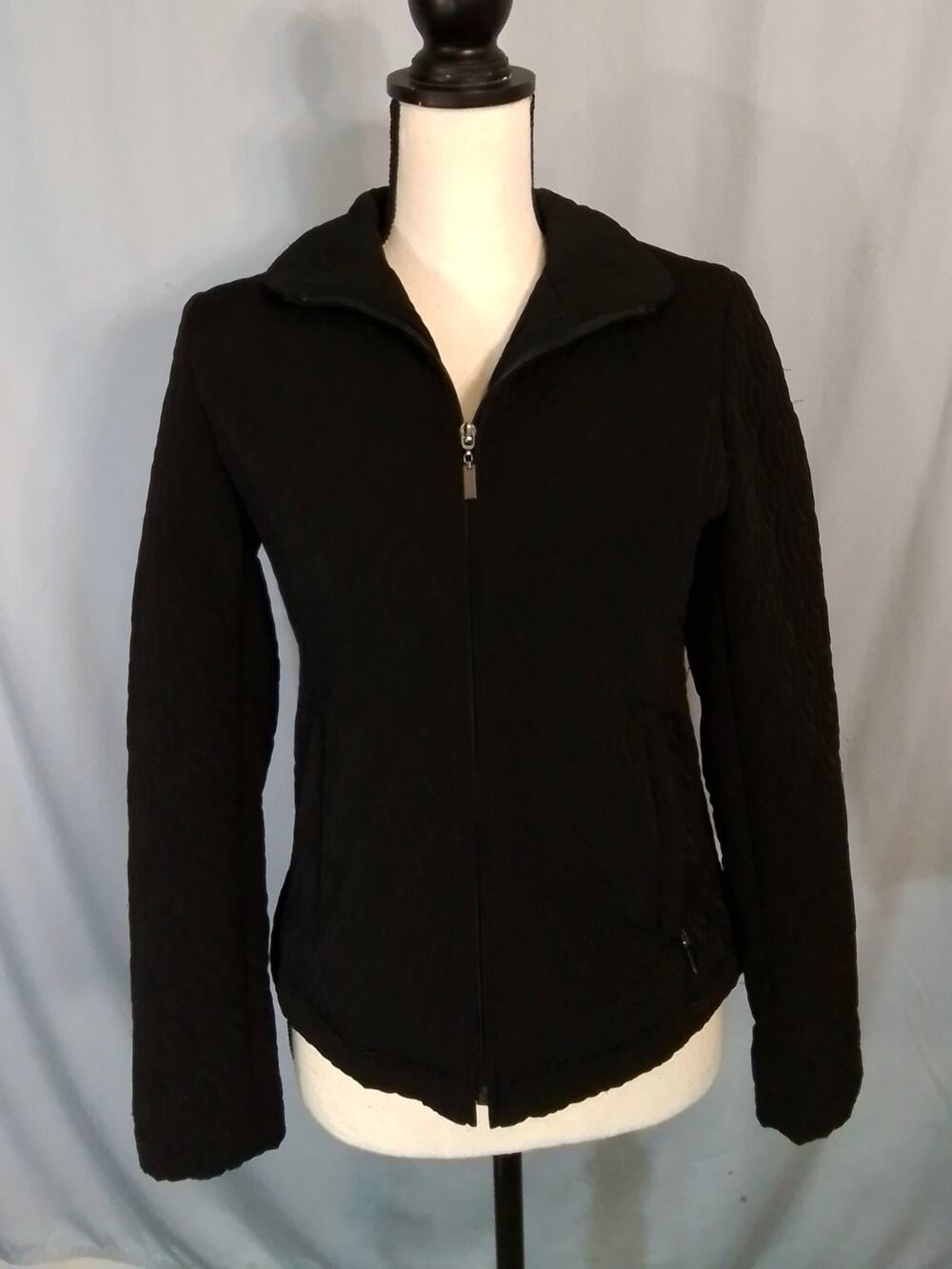 Gallery Petite quilter black jacket for winter